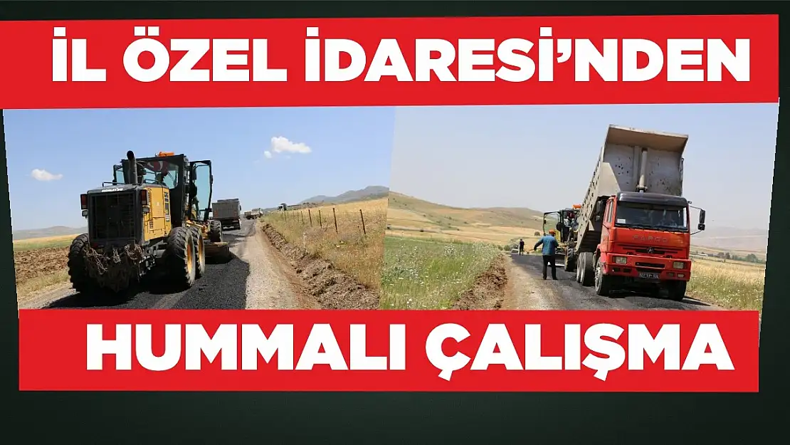İl Özel İdaresi Yol Bakım Onarım Çalışmaları Devam Ediyor