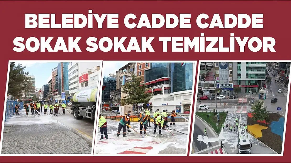 Elazığ Belediyesi Hijyen Ve Dezenfekte Çalışmalarını Sürdürüyor