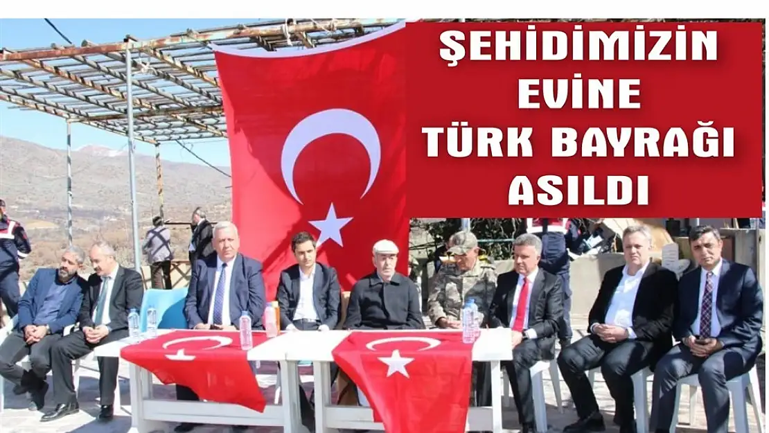 Şehidimiz Coşkun'un Evine Türk Bayrağı Asıldı