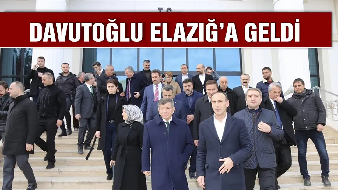 Davutoğlu Elazığ'a Geldi