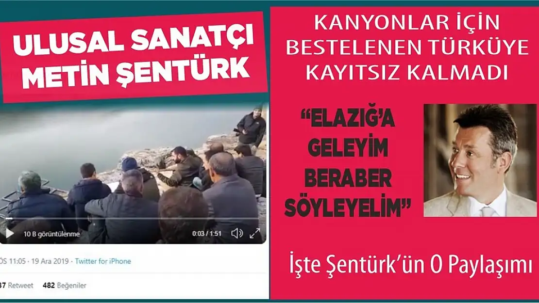 Ulusal Sanatçı Şentürk Kanyon Türküsünü Seslendirecek