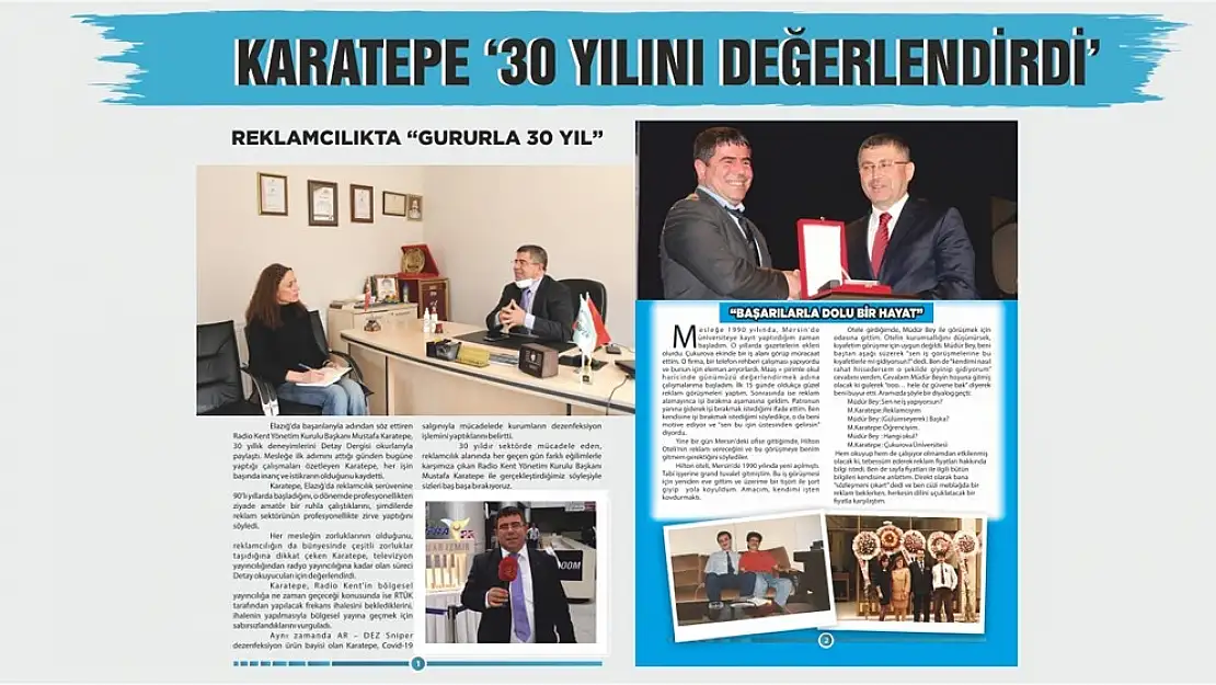 Reklamcılıkta 'Gururla 30 Yıl'