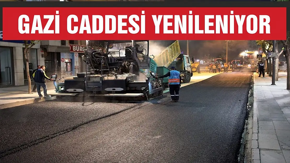 Gazi Caddesi Yenileniyor