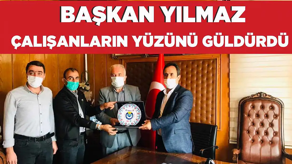 Başkan Yılmaz İşçilerin Yüzünü Güldürdü