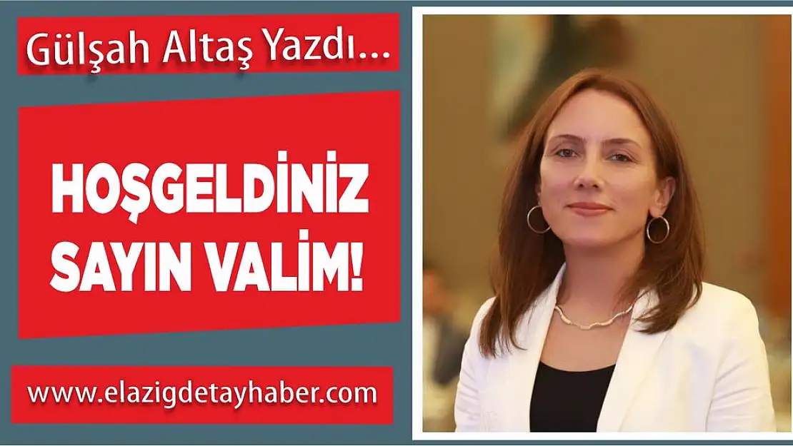 HOŞGELDİNİZ SAYIN VALİM!