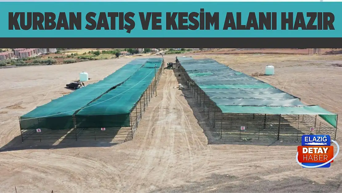 Kurban Satış ve Kesim Alanı Hazır