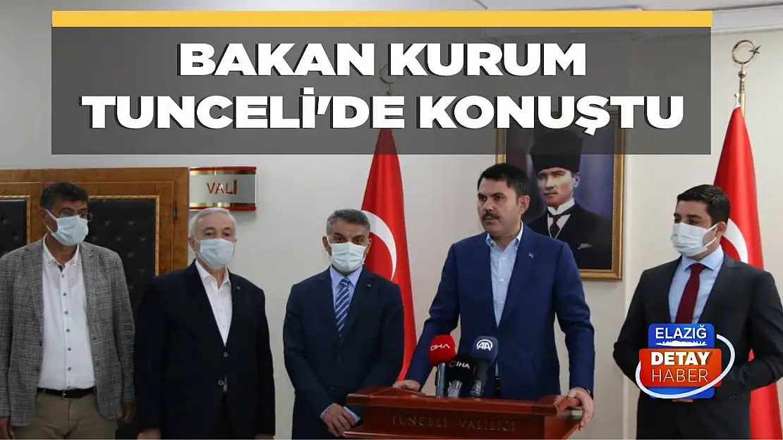 Bakan Kurum Tunceli'de Konuştu