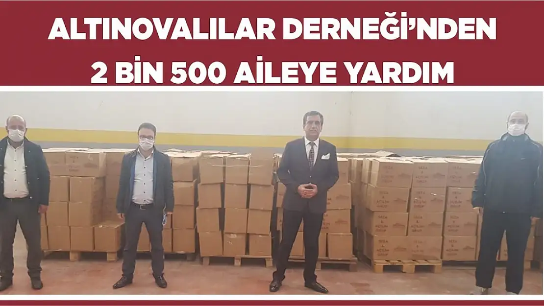 Altınovalılar Derneği'nden Yardım Eli