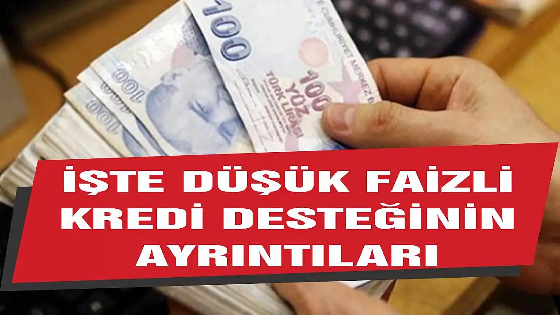 İşte Düşük Faizli Kredi Desteğinin Ayrıntıları