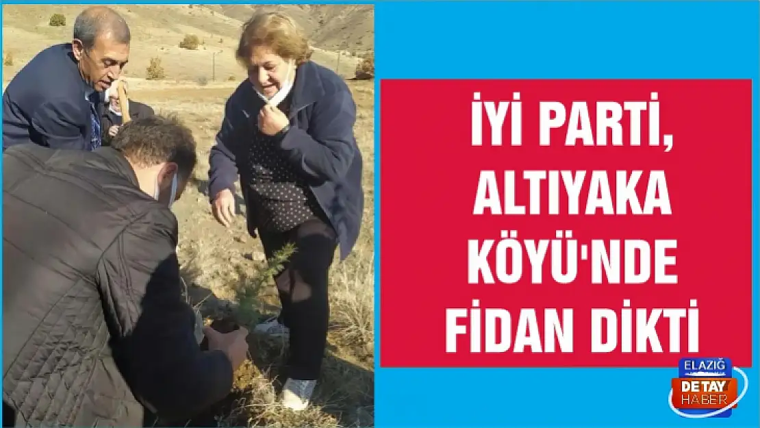 İYİ Parti, Altıyaka Köyü'nde fidan dikti