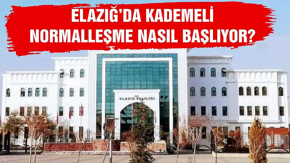 Elazığ'da Kademeli Normalleşme Nasıl Başlıyor? 