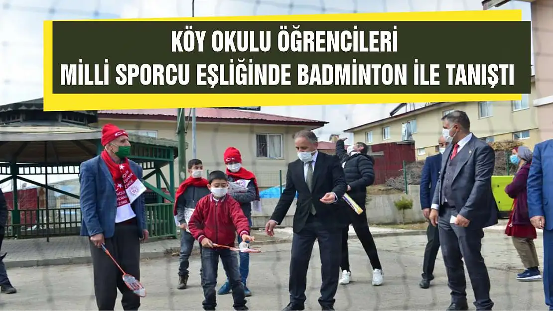 Köy Okulu Öğrencileri, Milli Sporcu Eşliğinde Badminton İle Tanıştı 