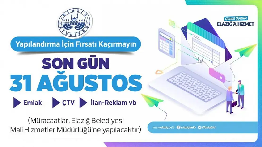 Elazığ Belediyesi'nden Borç Yapılandırmasına İlişkin Duyuru!