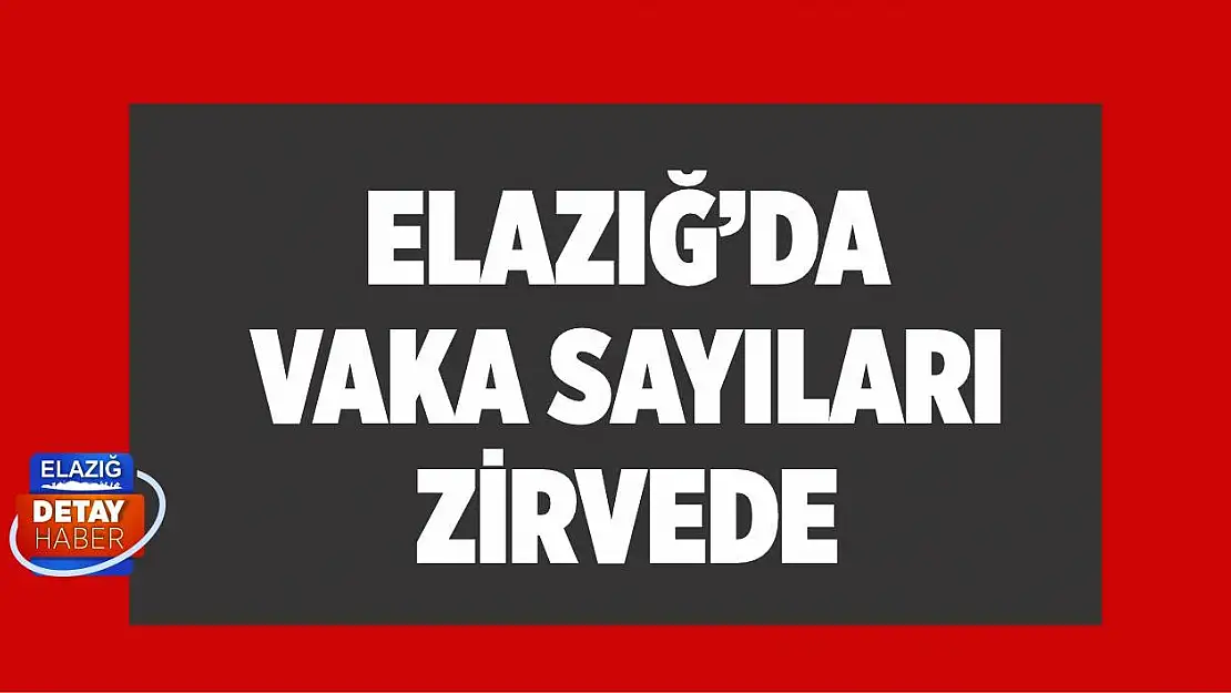 Elazığ Vaka Sayıları Zirvede