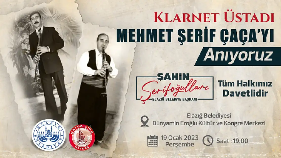 Klarnet üstadı Mehmet Şerif Çeçen'e anma programı düzenlenecek