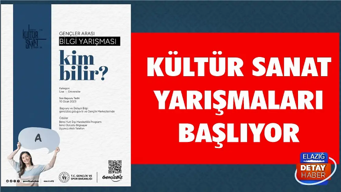 Kültür ve Sanat Yarışmaları başlıyor 