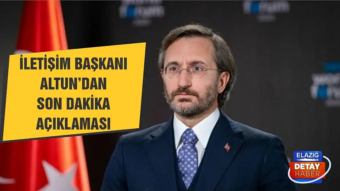 Fahrettin Altun'dan yangınlarla ilgili açıklama!