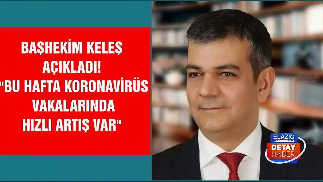 Başhekim Keleş Açıkladı! Bu Hafta Koronavirüs Vakalarında Hızlı Artış Var