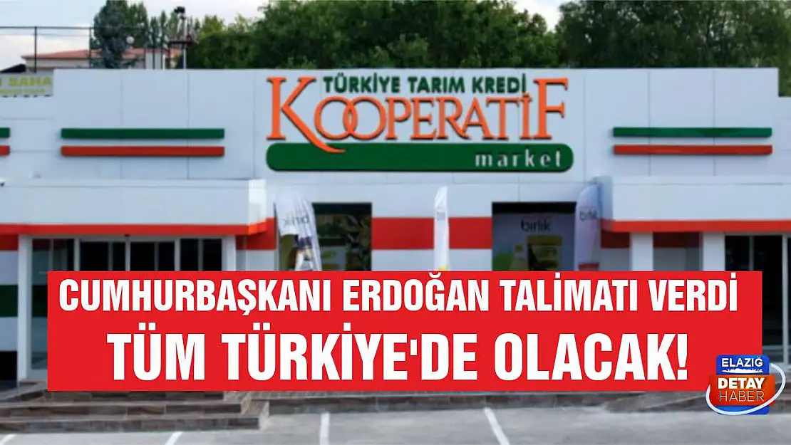 Cumhurbaşkanı Erdoğan talimatı verdi tüm Türkiye'de olacak!