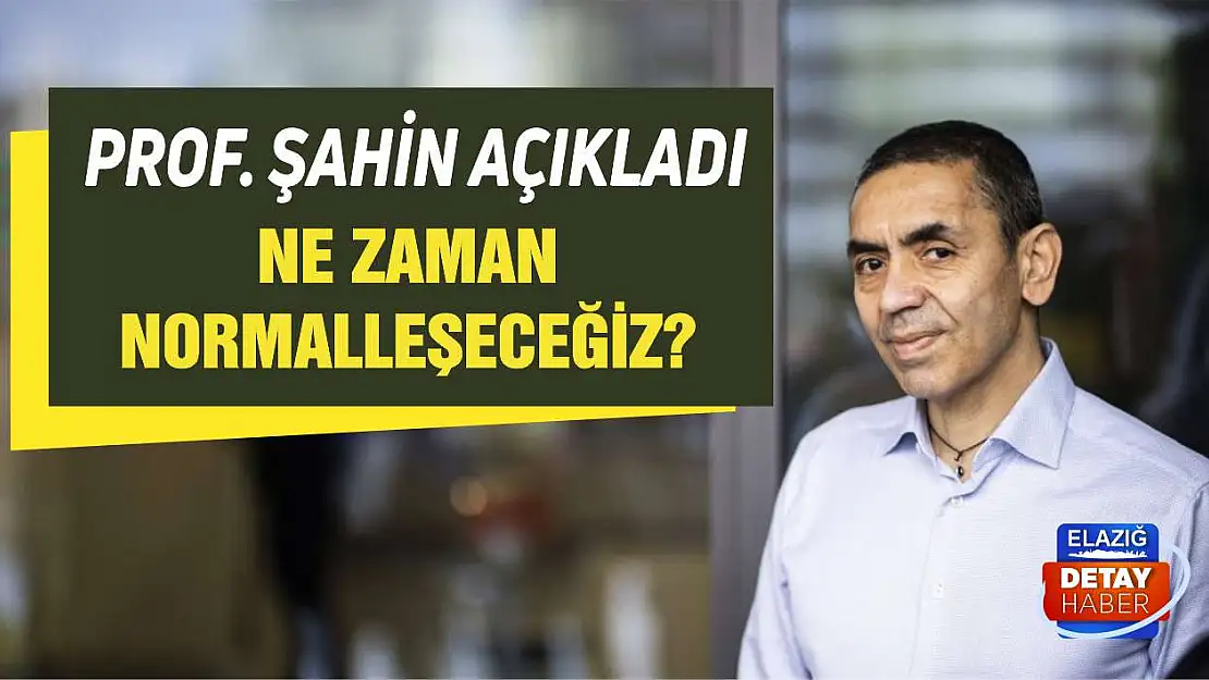 Prof. Şahin Normalleşmenin Ne Zaman Olacağını Açıkladı!