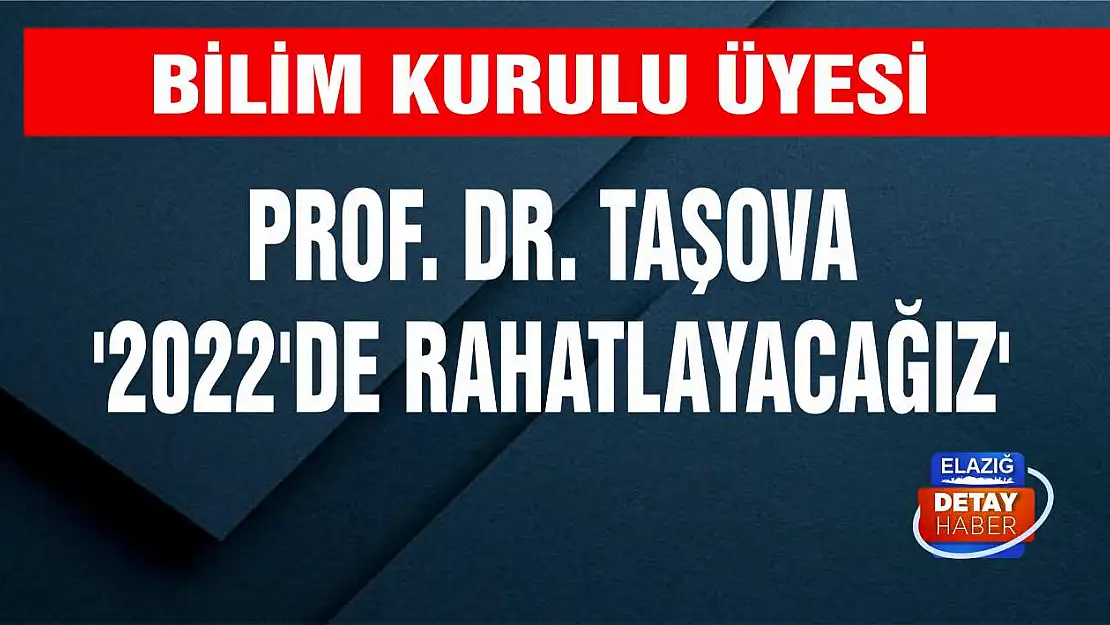 Bilim Kurulu Üyesi Prof. Dr. Taşova  '2022'de rahatlayacağız'