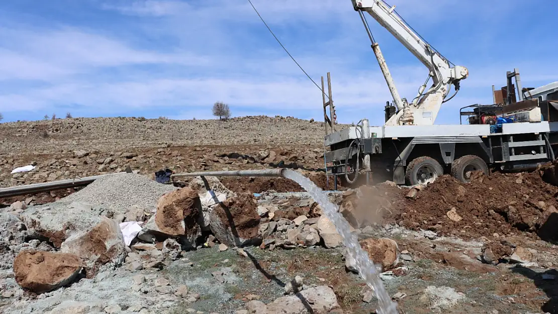 Nuralı Köyü'nde sondaj çalışması tamamlandı