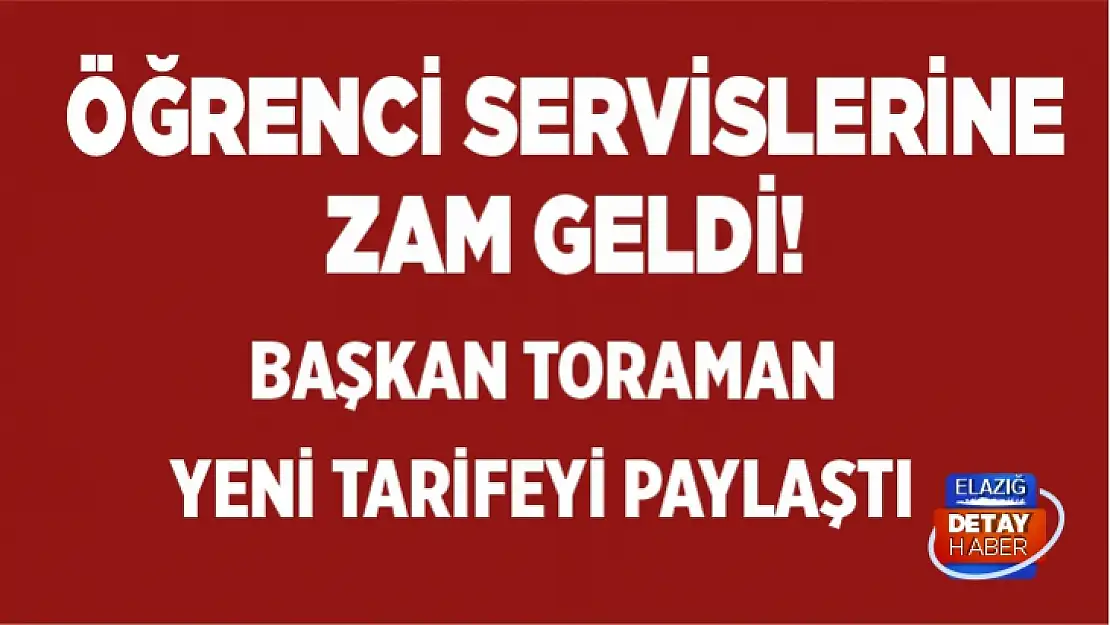 Öğrenci servis ücretlerine zam geldi 