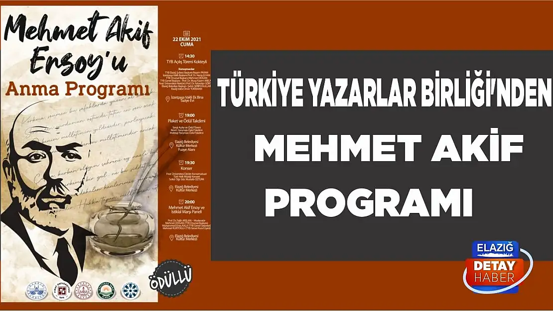 Türkiye Yazarlar Birliği'nden Mehmet Akif Programı