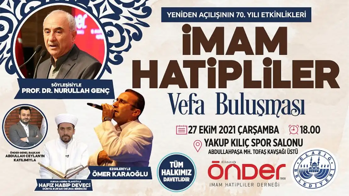 Önder İl Başkanı Karahüseyinoğlu'ndan 'Vefa Buluşması' Programına Davet