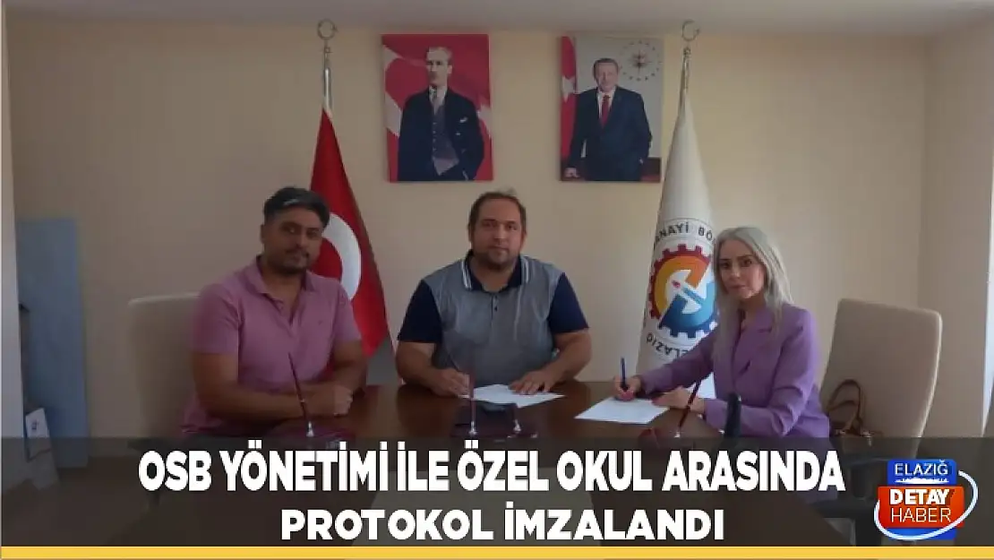 OSB Yönetimi ile özel okul arasında protokol imzalandı 