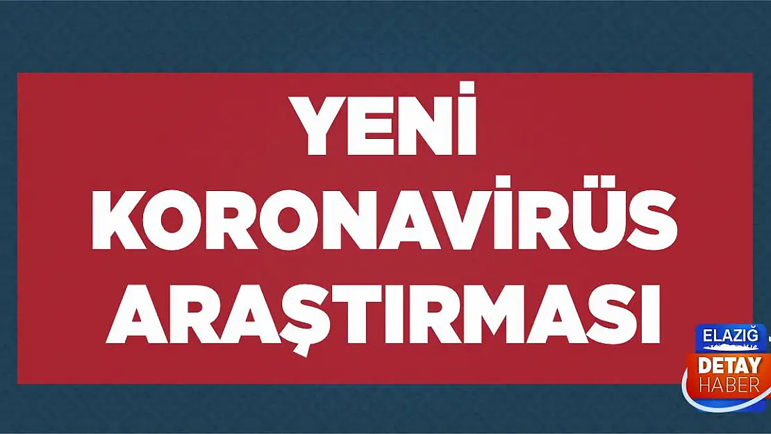 Yeni koronavirüs araştırması!