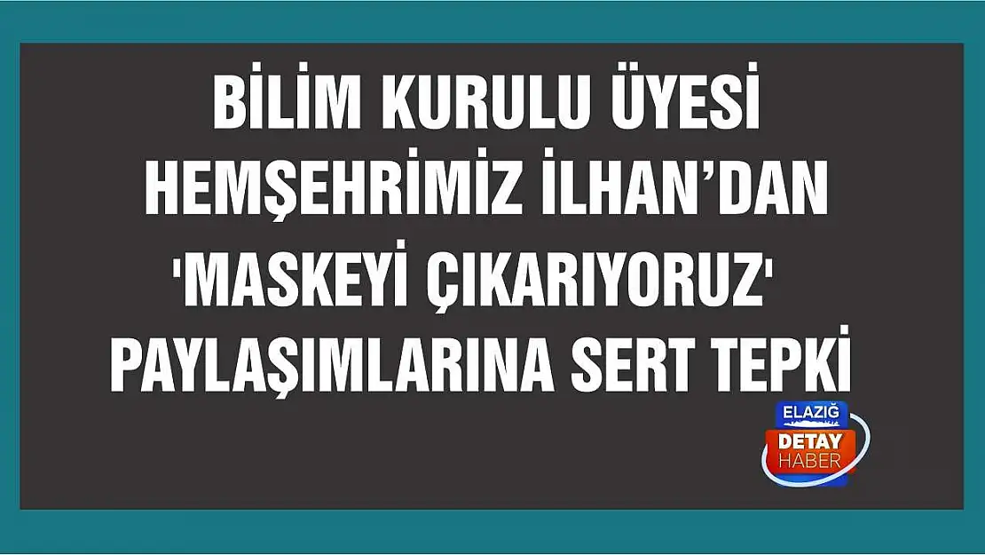 'Maskeyi çıkarıyoruz' paylaşımlarına sert tepki