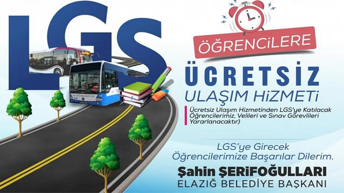 LGS'ye Girecek Öğrencilere Ücretsiz Ulaşım Hizmeti