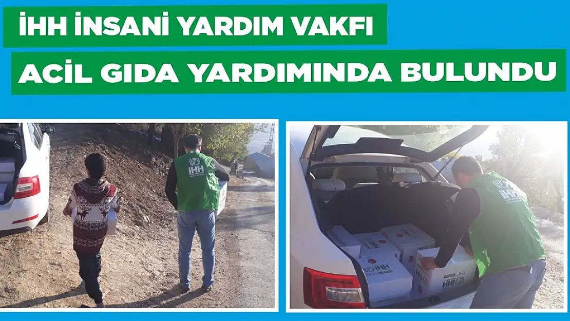 İHH Acil Gıda Yardımında Bulundu