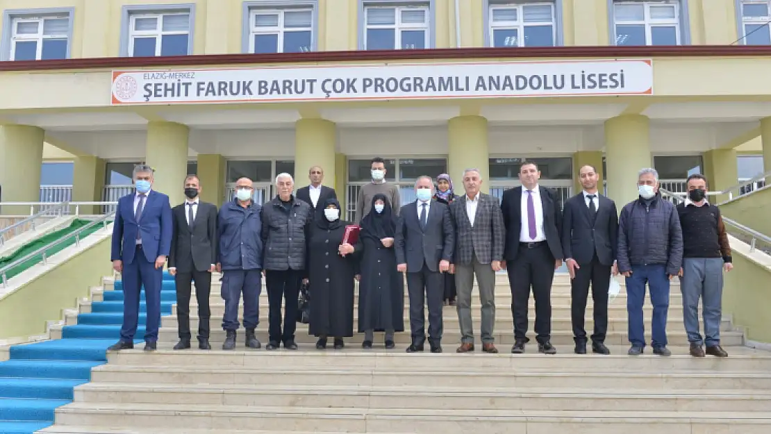 Şehidimiz Faruk Barut şehadet yıldönümünde isminin verildiği okulda anıldı