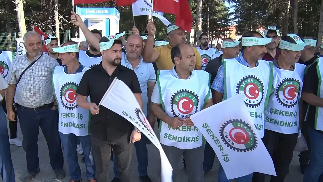 Şeker Fabrikası işçilerinden tepki eylemi