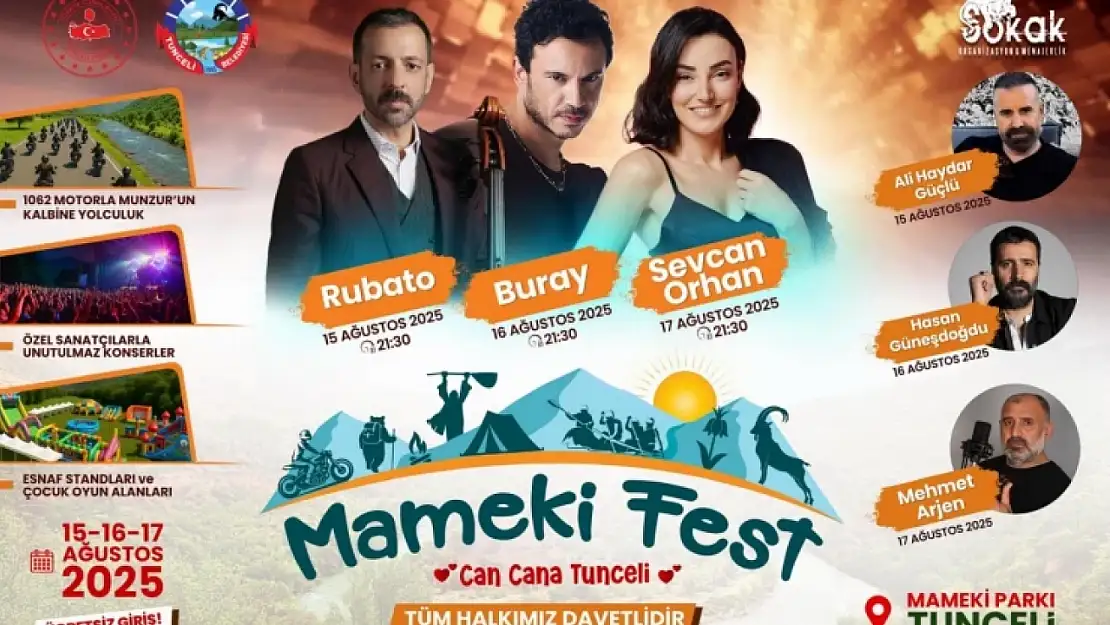Tunceli'de Mameki Fest coşkusu başlıyor