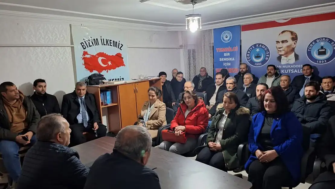 Türk Büro Sen Elazığ Şubesi'nde istişare toplantısı