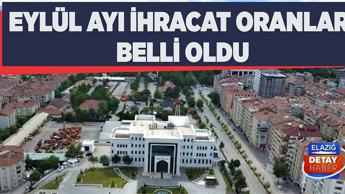 Eylül Ayı İhracat Oranları Belli Oldu