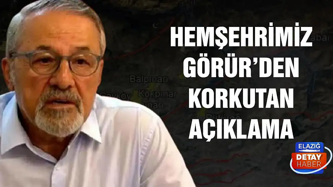 Hemşehrimiz Görür'den korkutan açıklama!