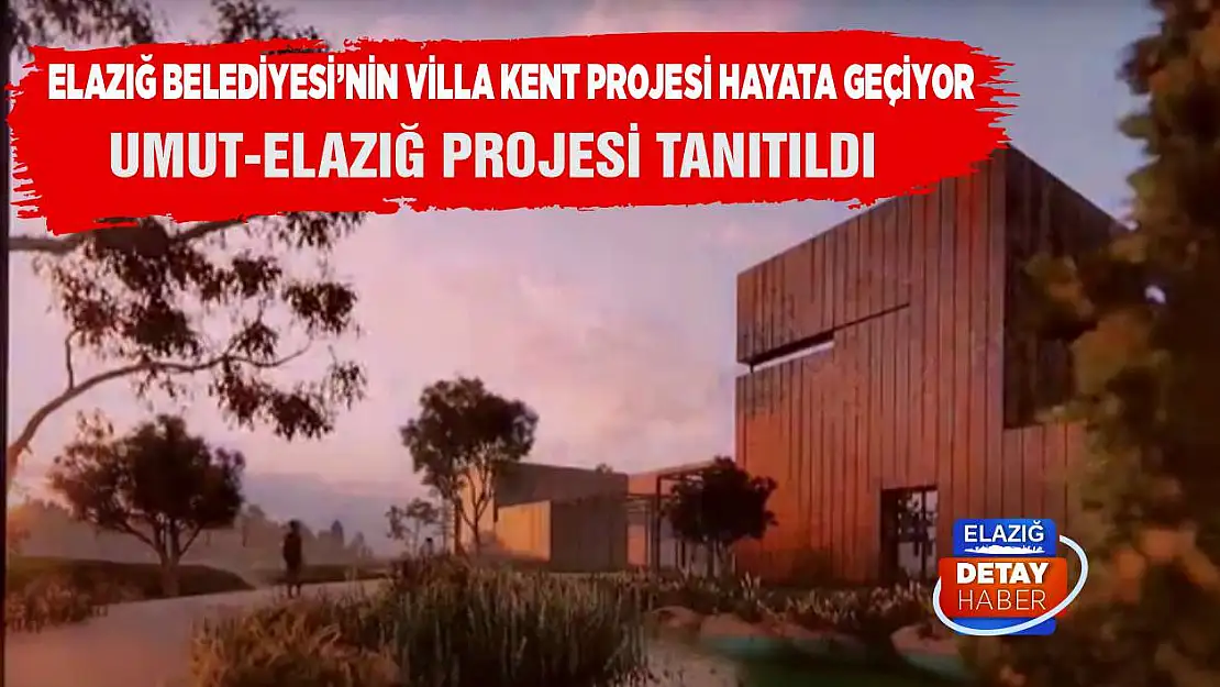 Malatya Yolu'nda Yapılacak Villa Kent Projesi Tanıtıldı!