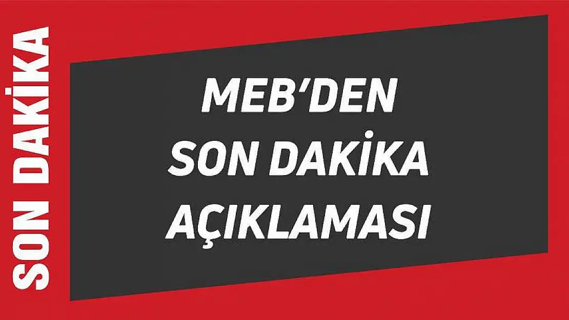 MEB'den son dakika duyurusu! Okullar için tarihler resmen açıklandı