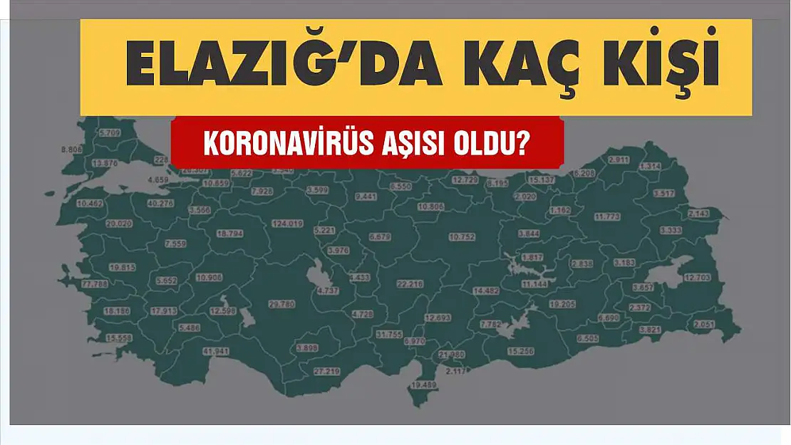 Elazığ'da kaç kişi koronavirüs aşısı oldu?