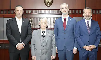 Başkan Şerifoğulları, Kırım Türkleri Lideri Kırımoğlu'nu ağırladı