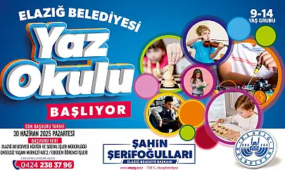 Elazığ Belediyesi yaz okulu başlıyor