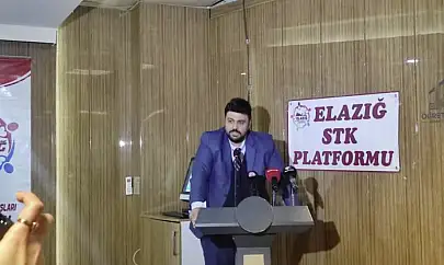 Elazığ STK Platformu Vanspor - Elazığspor maçını kara gece olarak değerlendirdi