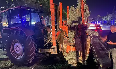Hazardağlı Kavşağı'ndaki ağaçlar taşınarak koruma altına alınıyor