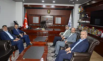 HÜDA PAR heyetinden Başkan Şerifoğulları'na ziyaret