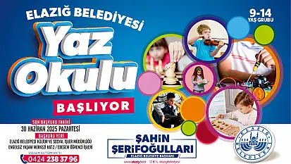 Elazığ Belediyesi yaz okulu başlıyor