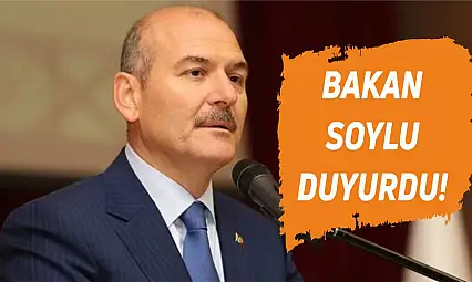 Bakan Soylu güzel haberi duyurdu!